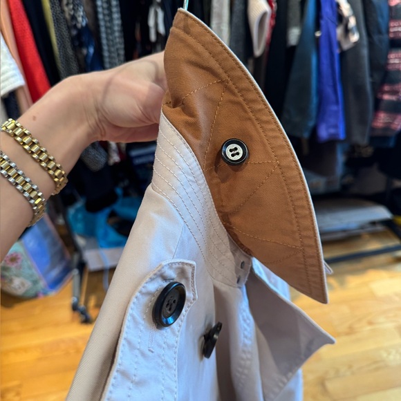 Coach original solid trench coat in the colour “bone” (beige/pink mix) - Picture 16 of 16